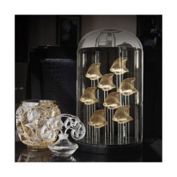 Lalique, Fish sculptures, Fish sculpture, gold luster