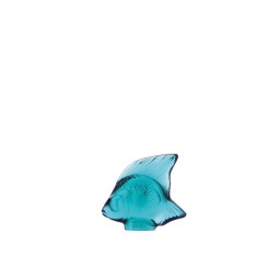 Lalique, Fish sculptures, Fish sculpture, light turquoise