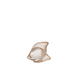 Lalique, Fish sculptures, Fish sculpture, gold luster