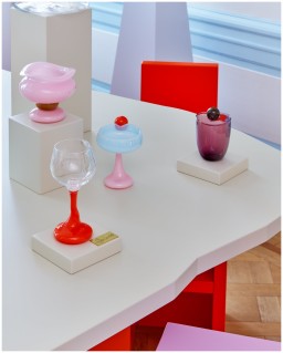 Helle Mardahl, Glasses and cups, Goblet medium, orange