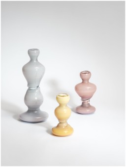 Helle Mardahl, Vases and candle holders, Candle holder small, pale yellow