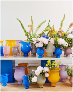 Helle Mardahl, Vases and candle holders, Vase large, blue