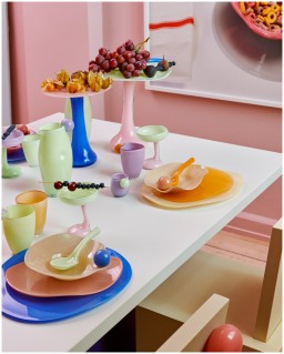 Helle Mardahl, Glasses and cups, Cocktail glass, pale pink