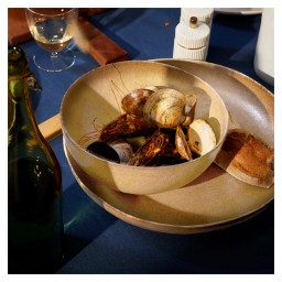 L'Objet, Terra leather, Cereal bowl