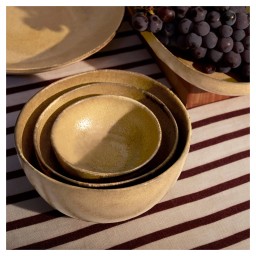 L'Objet, Terra leather, Cereal bowl