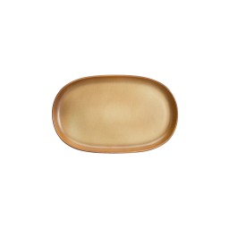 L'Objet, Terra leather, Oval platter, small