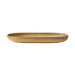 L'Objet, Terra leather, Oval platter, medium
