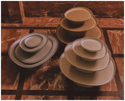 Giobagnara, Maris raised trays by Kelly Wearstler, Large raised tray, cypress