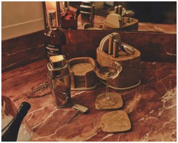 Giobagnara, Maris bar accessories by Kelly Wearstler, Marble coaster holder