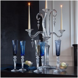 Baccarat, Mille Nuits bar collection, Flutissimo flute blue, set of 2