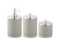 Riviere, Alghero herringbone bathroom set, Toothbrush holder