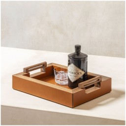 Rabitti 1969, Trays, Toiles de noyer rectangular tray