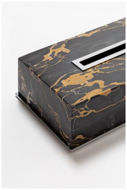 Giobagnara, Positano Marble Bathroom set, Positano Marble Tissue Holder Rectangular