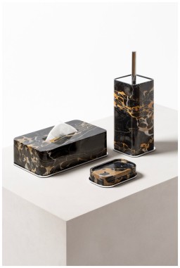 Giobagnara, Positano Marble Bathroom set, POSITANO MARBLE TOILET BRUSH