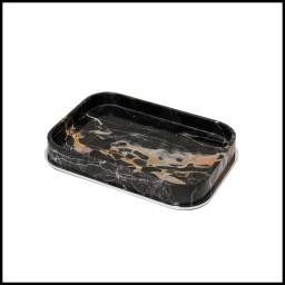 Giobagnara, Positano Marble Bathroom set, Positano Marble Rectangular Valet Tray