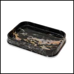 Giobagnara, Positano Marble Bathroom set, POSITANO MARBLE RECTANGULAR VALET TRAY