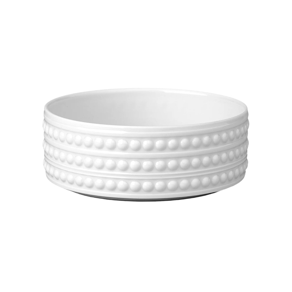 L'Objet, Perlée white, Deep bowl, medium