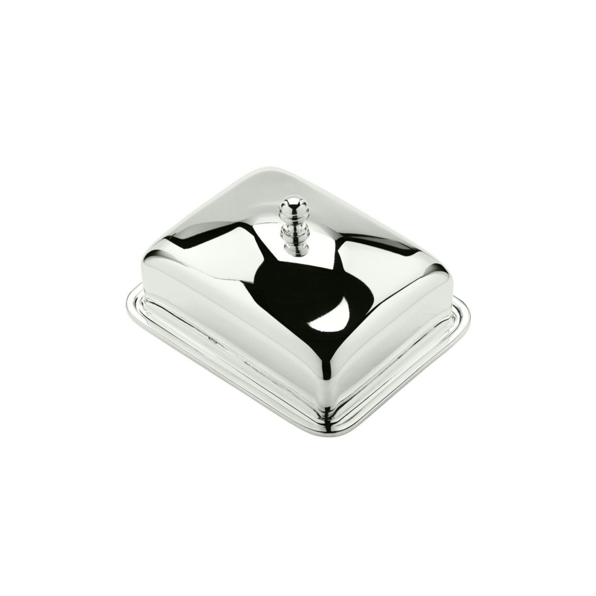 Schiavon, Essentia table accessories, silver plated, Rectangular butter dish