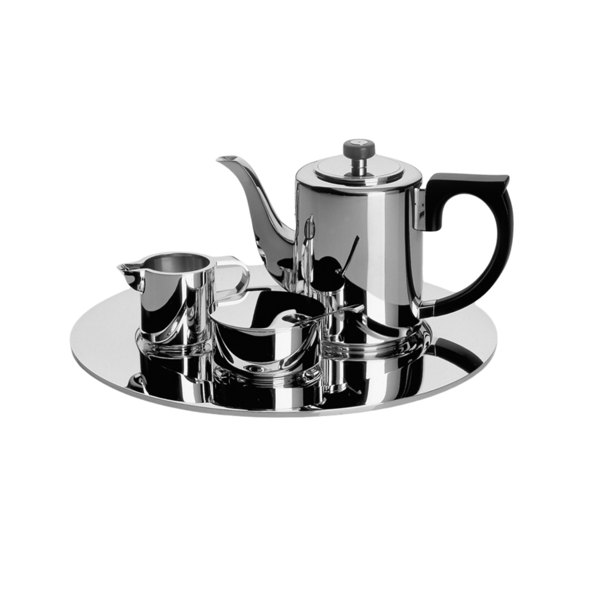 Robbe & Berking, Alta tea and coffee sets, silver plated, Mocha set, 4-pieces