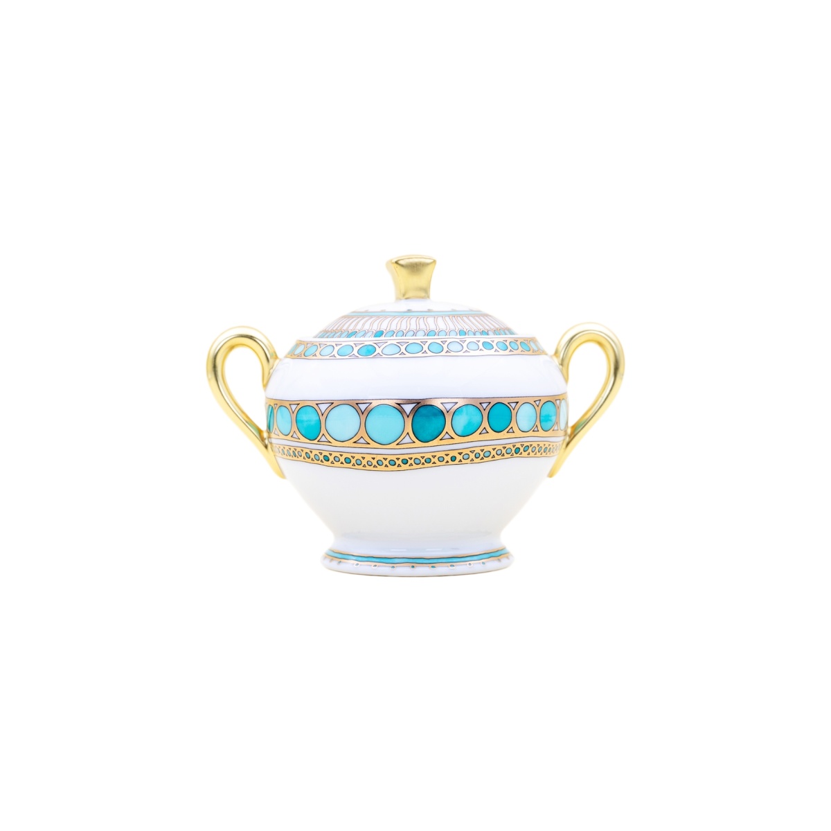 Robert Haviland & C. Parlon, Syracuse Turquoise, Sugar bowl