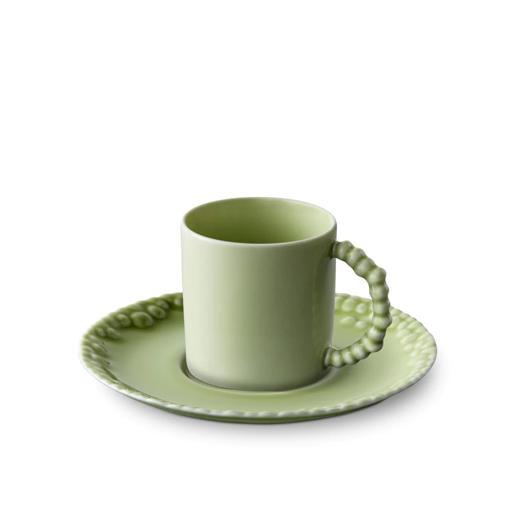 L'Objet, Haas Mojave Matcha, Espresso cup and saucer