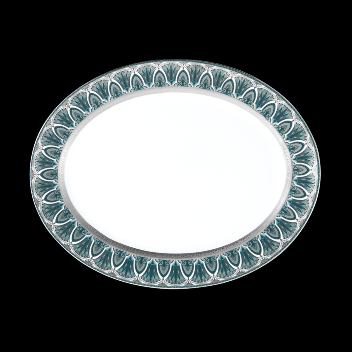 Haviland, Rêves du Nil Platinum, Oval dish