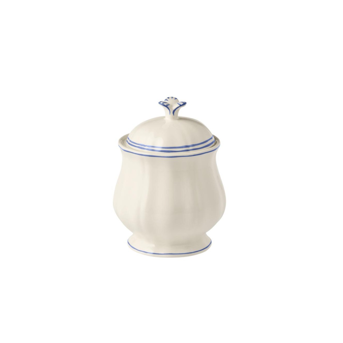 Gien, Filet Bleu, Sugar bowl