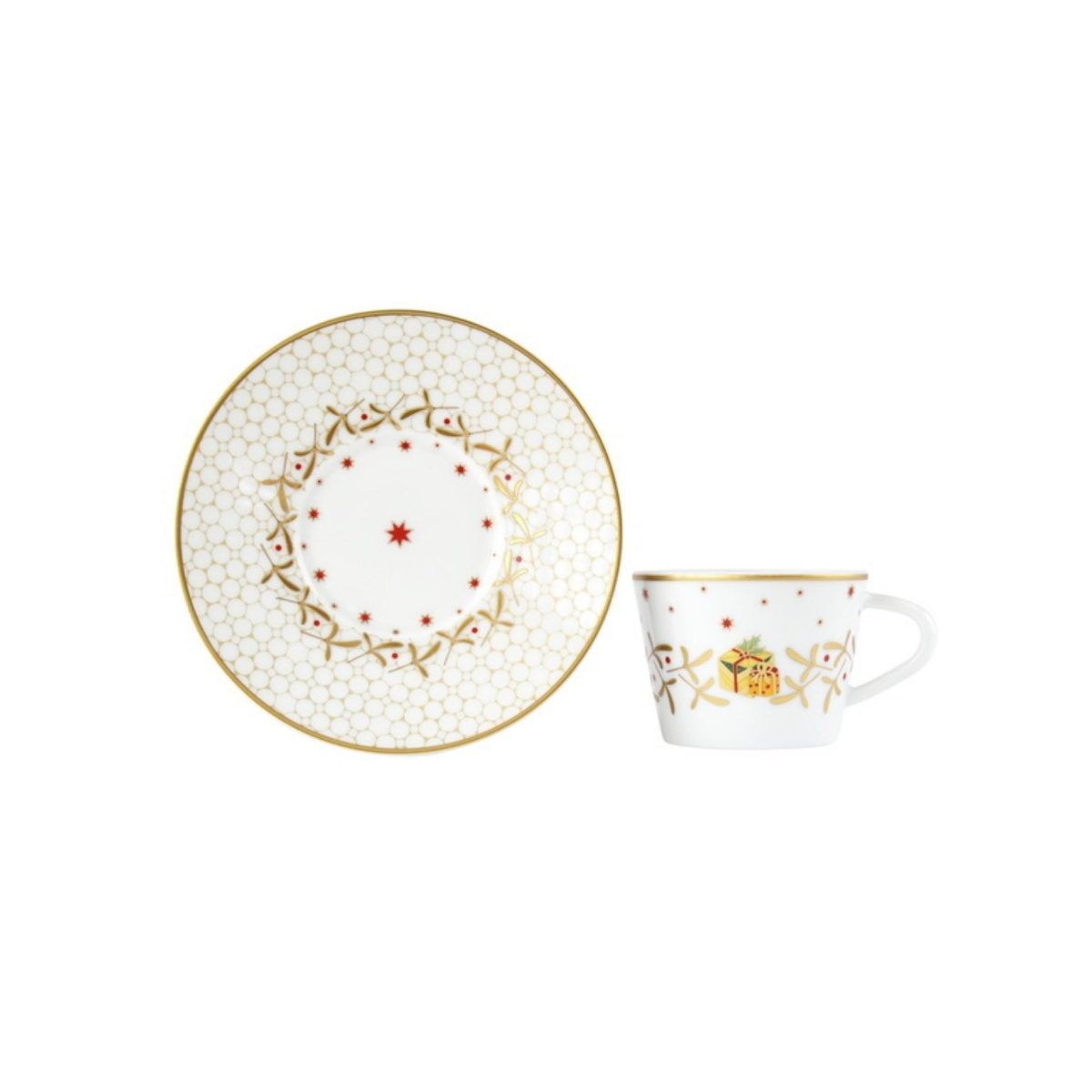 Bernardaud, Noël, Espresso cup and saucer