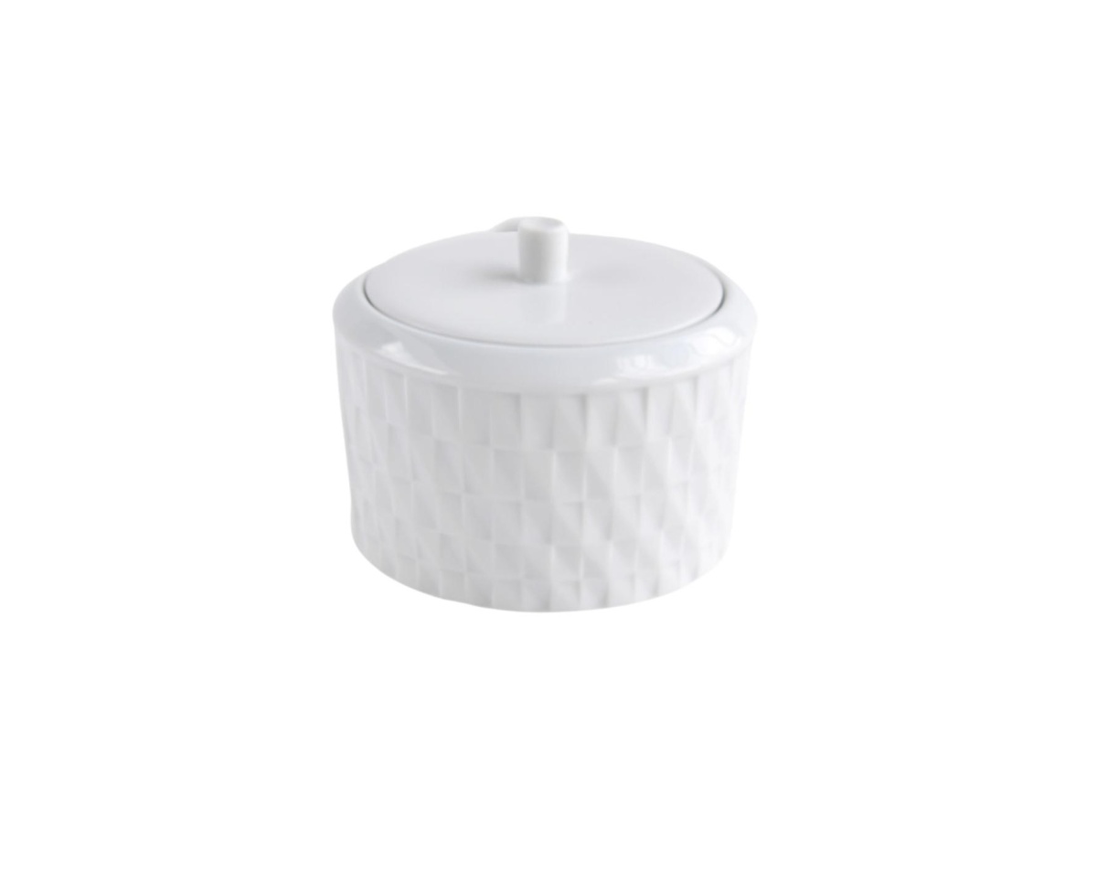 Bernardaud, Twist White, Sugar bowl