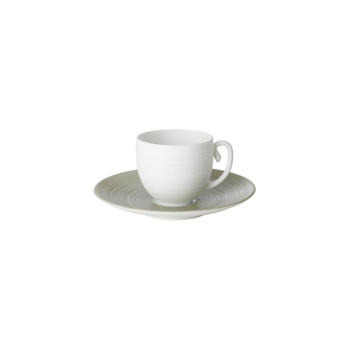 J.L Coquet, Hémisphère Kaki Green, Coffee saucer