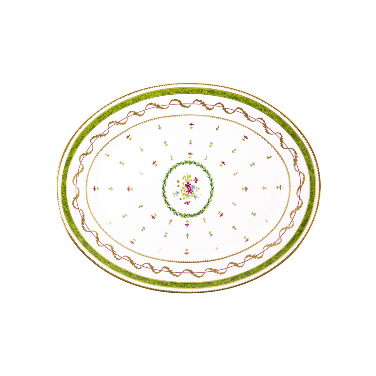 Haviland, Vieux paris vert, Oval dish