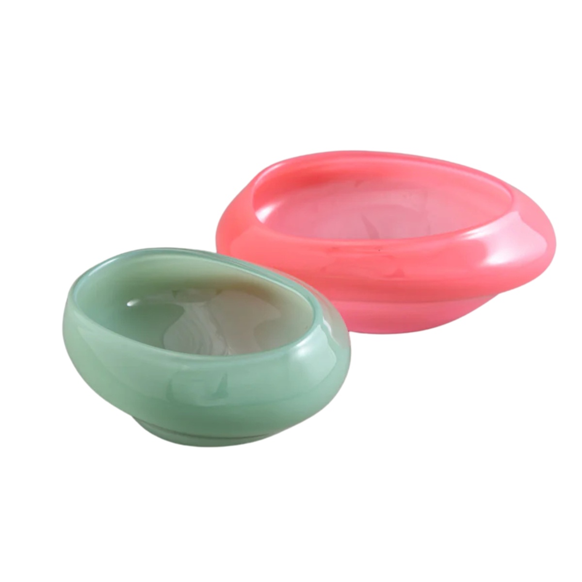 Helle Mardahl, Plates and bowls, Dish set of 2, pink, mint