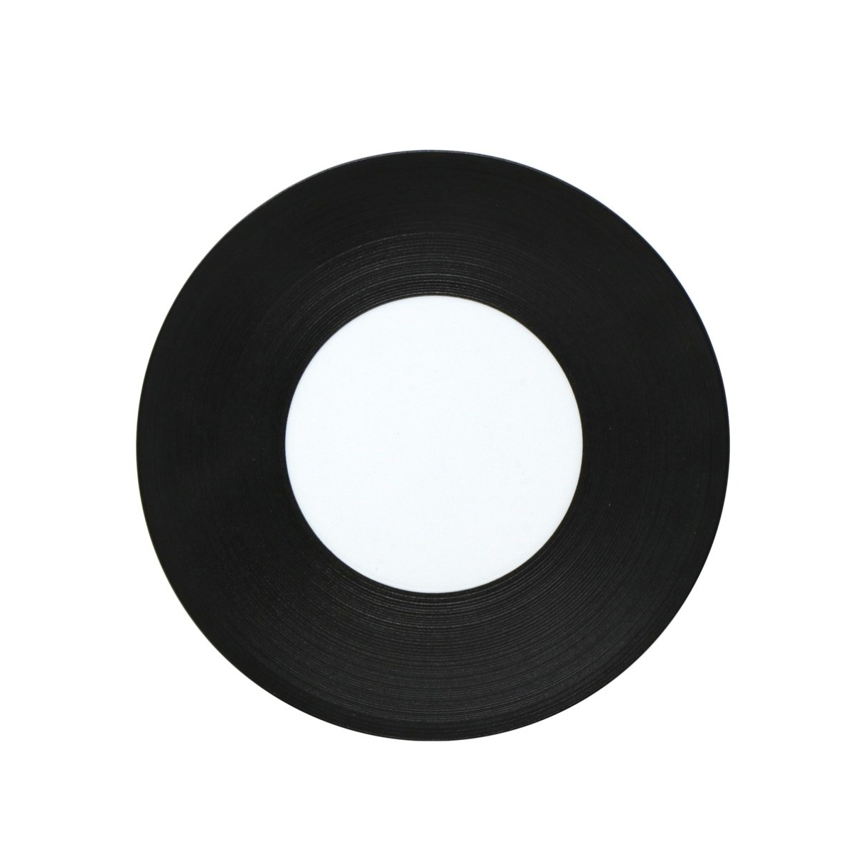 J.L Coquet, Hémisphère Black Bakelite, 29cm plate