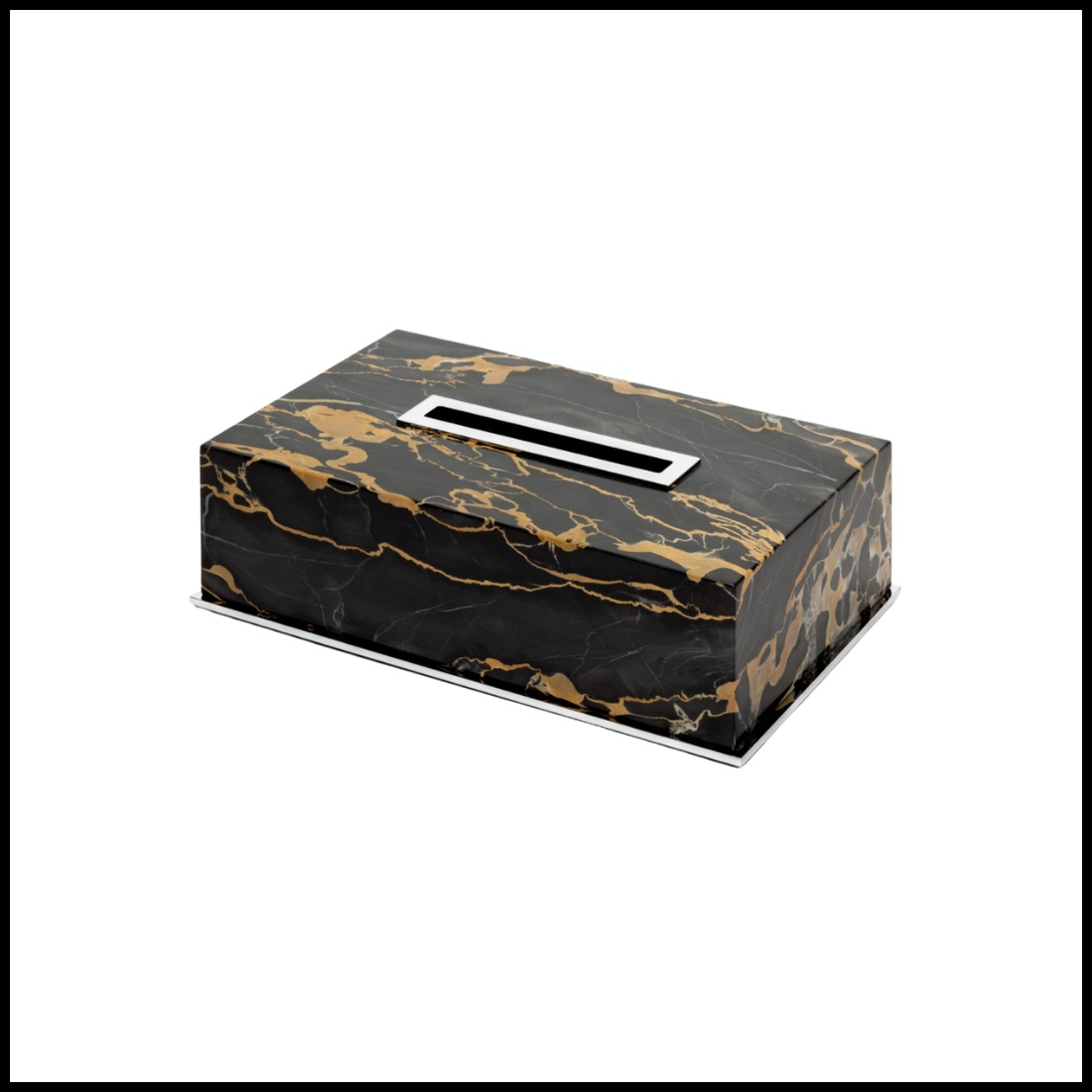 Giobagnara, Positano Marble Bathroom set, Positano Marble Tissue Holder Rectangular